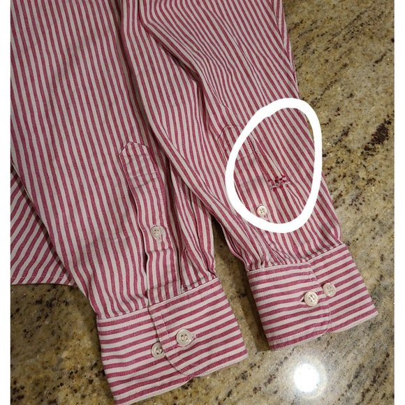 Looney Tunes Classic Shirt Adult M Button Up Long Sleeve Tweety Sylvester Stripe - Picture 10 of 14